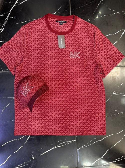 Conjunto Michael Kors Rojo Polera y Gorro Hombre