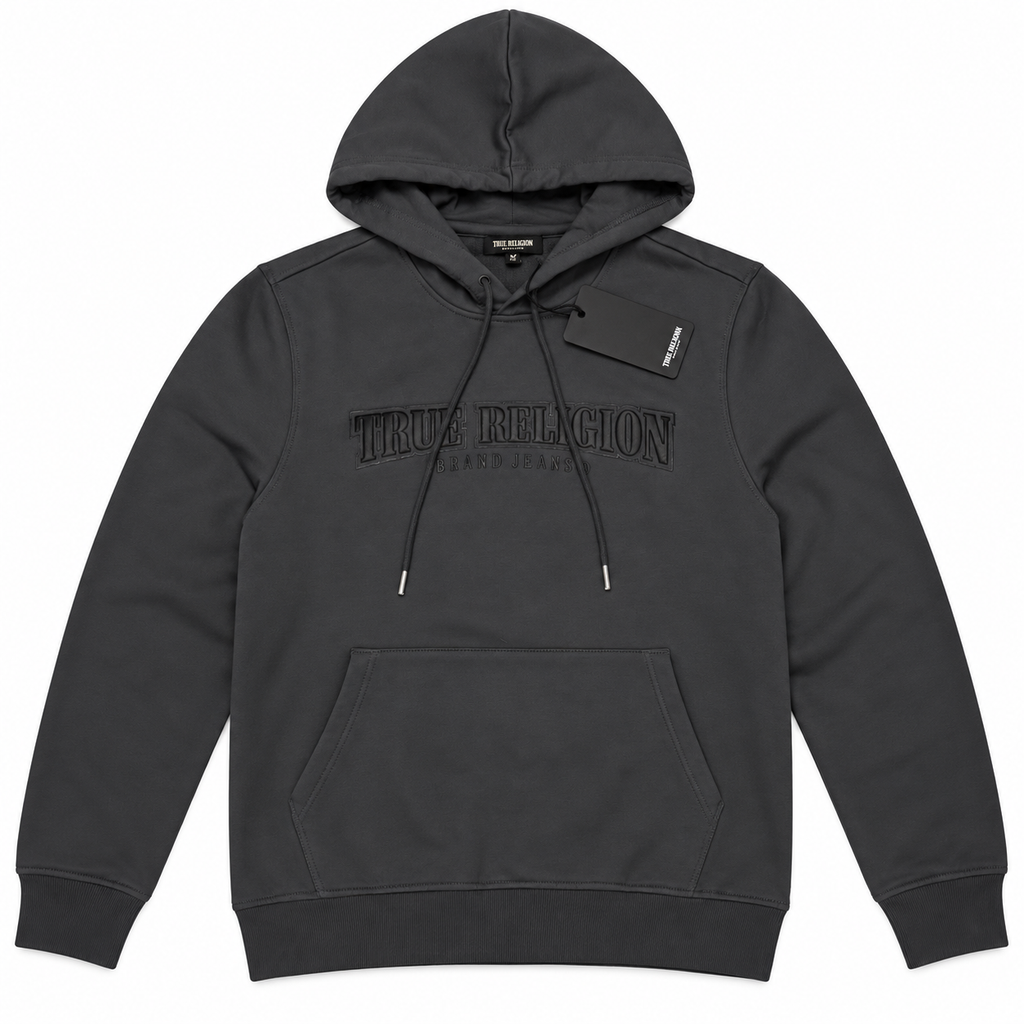 Polerón True Religion gris oscuro con herradura