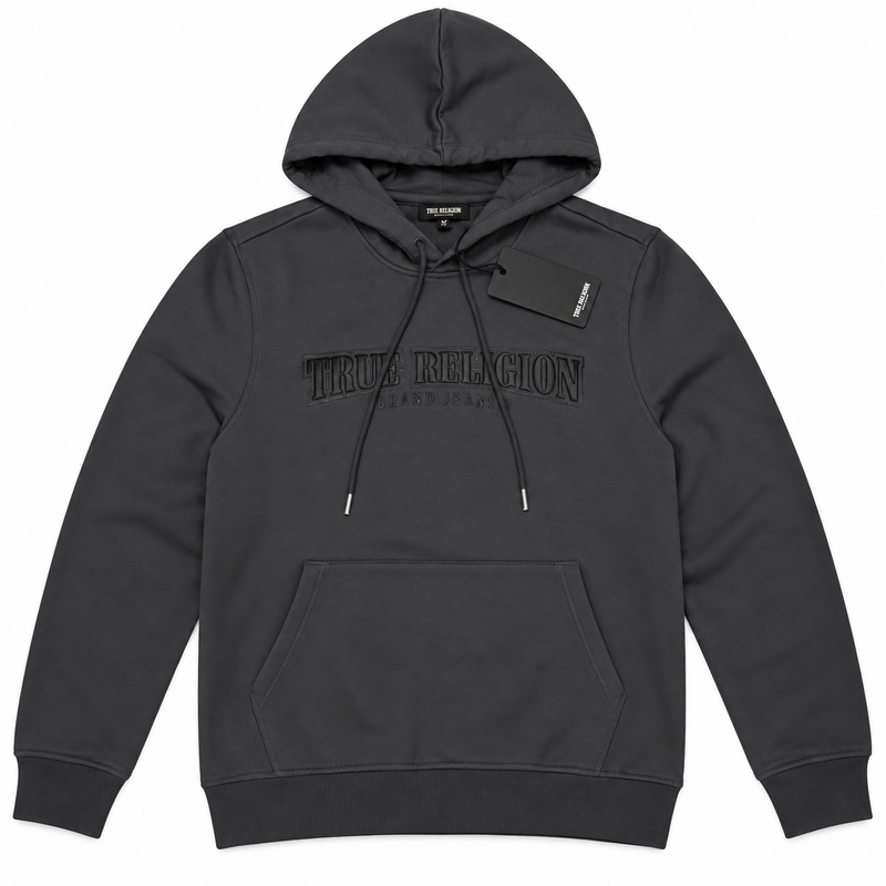 Polerón True Religion gris oscuro con herradura