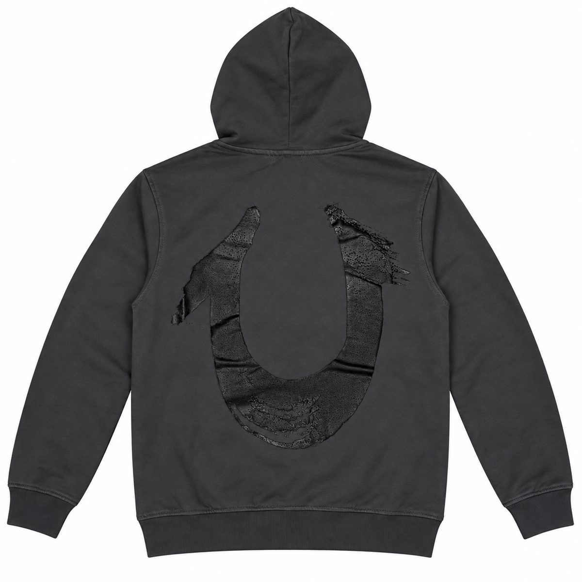 Polerón True Religion gris oscuro con herradura