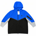 Polerón Nike Tech azul, negro y gris con cierre — vista frontal