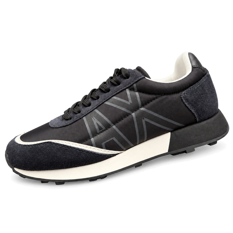 Zapatillas Armani Exchange negras bajas, vista lateral
