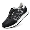 Zapatillas EA7 negras con logo lateral, vista lateral