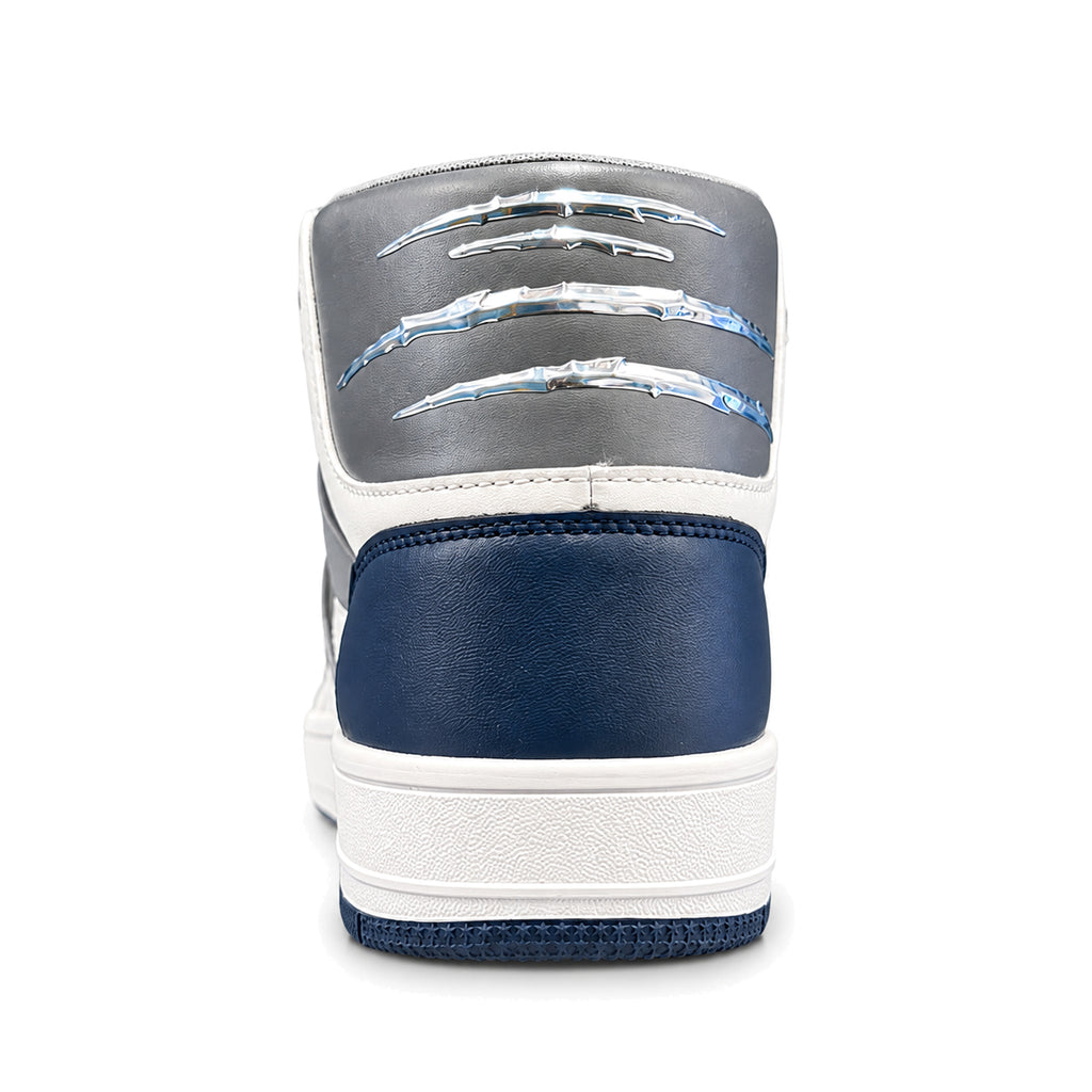 Zapatillas Philipp Plein blancas con azul, vista posterior