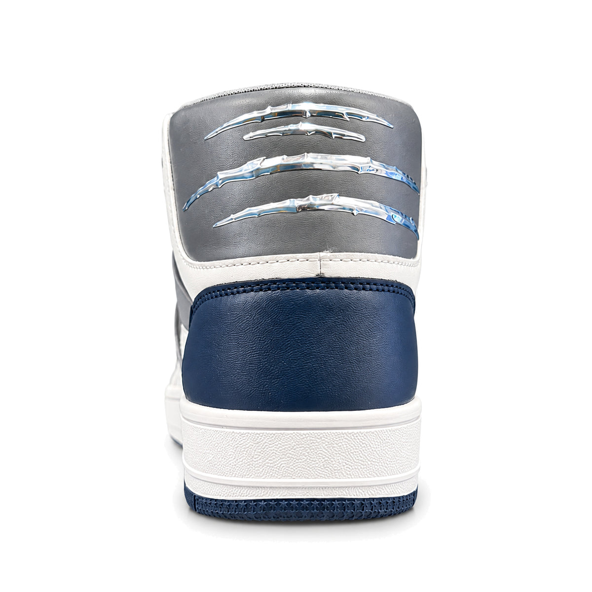 Zapatillas Philipp Plein blancas con azul, vista posterior