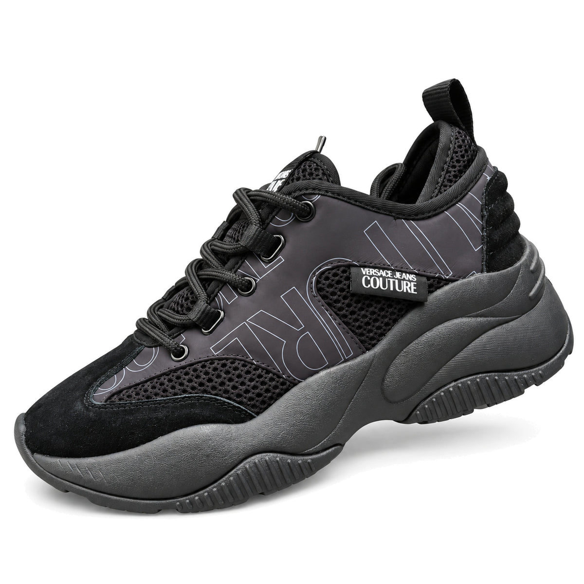 Zapatillas Versace Jeans Couture negras, vista lateral